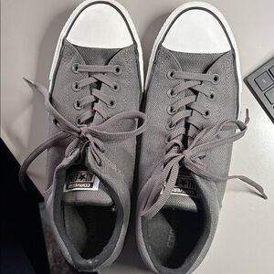 Converse Classic Gray and White Sneakers